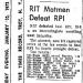 RIT Matmen Defeat RPI