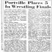 Portville Places 5 In Wrestling Finals