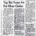 Top Mat Teams Set For Olean Clashes