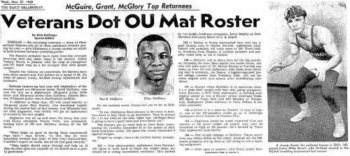 Veterans Dot OU Mat Roster (1 of 2)