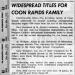 Widespread Titles For Coon Rapids Family