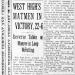 West High's Matmen In Victory, 22-6