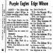 Purple Eagles Edge Wilson