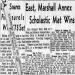East, Marshall Annex Scholastic Mat Wins