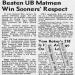 Beaten UB Matmen Win Sooners' Respect