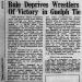 Rule Deprives Buff State Wrestlers of Victory in Guelph Tie