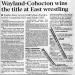 Wayland-Cohocton wins the title at East wrestling