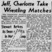 Jeff, Charlotte Take Wrestling Matches