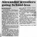 Alexander wrestlers going Schaal-less