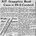 RIT Grapplers Beat Case in 25-5 Contest