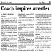 Coach inspires wrestler