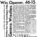 Geneva Wrestlers Win Opener, 46-15