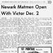 Newark Matmen Open With Victor Dec. 2