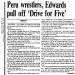 Peru wrestlers, Edwards, pull off 'Drive for Five'