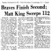 Braves Finish Second