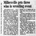 Millersville gets three wins in wrestling event