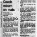 Coach reborn on mats