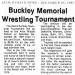 Buckley Memorial Wrestling Tournament