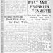 West and Franklin Teams Tie