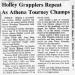 Holley Grapplers Repeat as Athena Tourney Champs