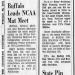 Buffalo Leads NCAA Mat Meet