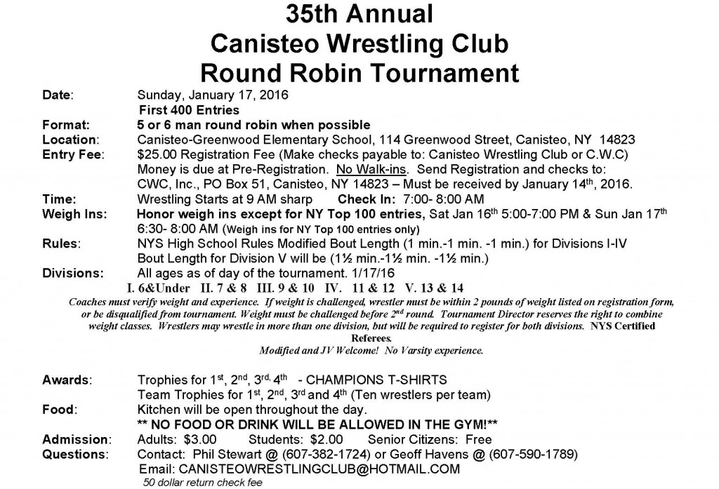 Canisteo Wrestling Club Tournament