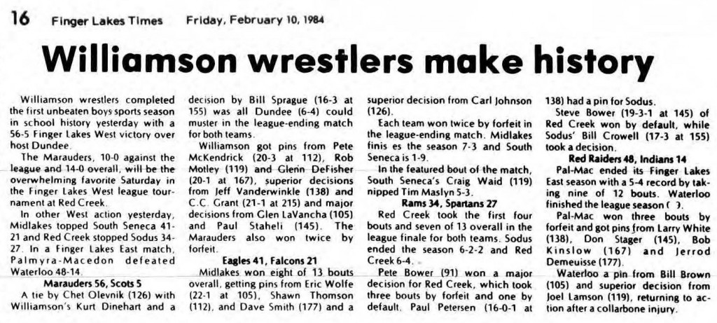 Williamson wrestlers make history