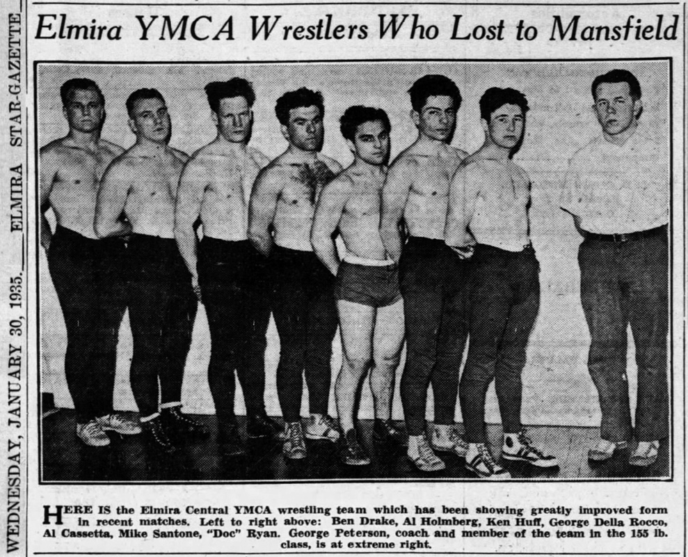 1934-1935 Elmira YMCA Wrestlers