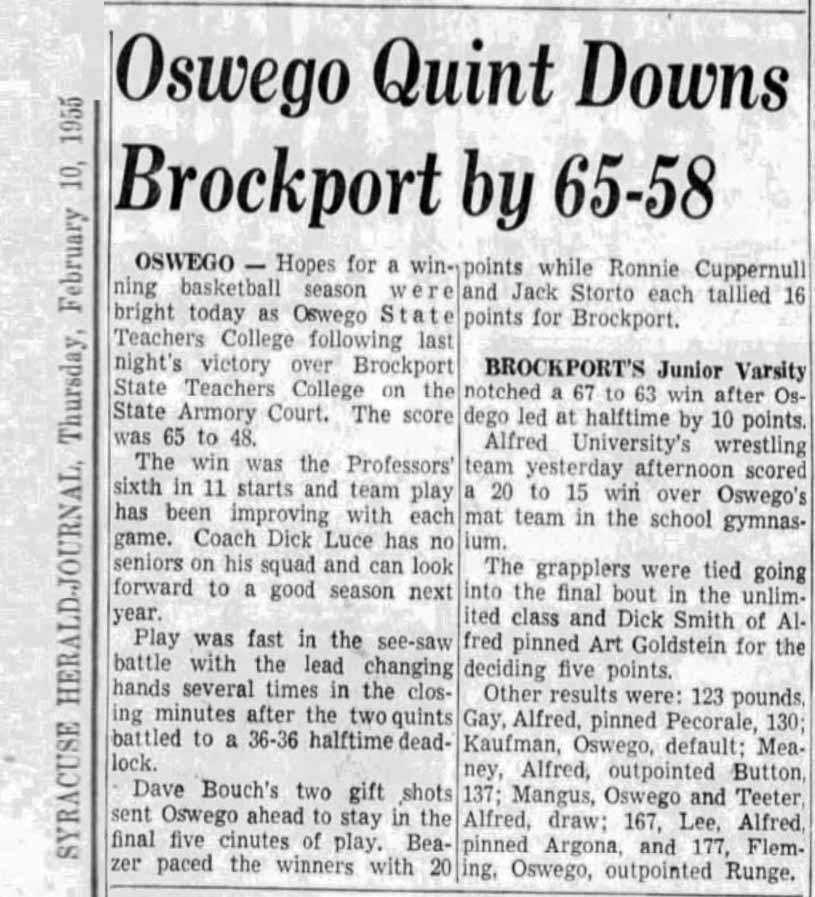 Alfred State scores over Oswego