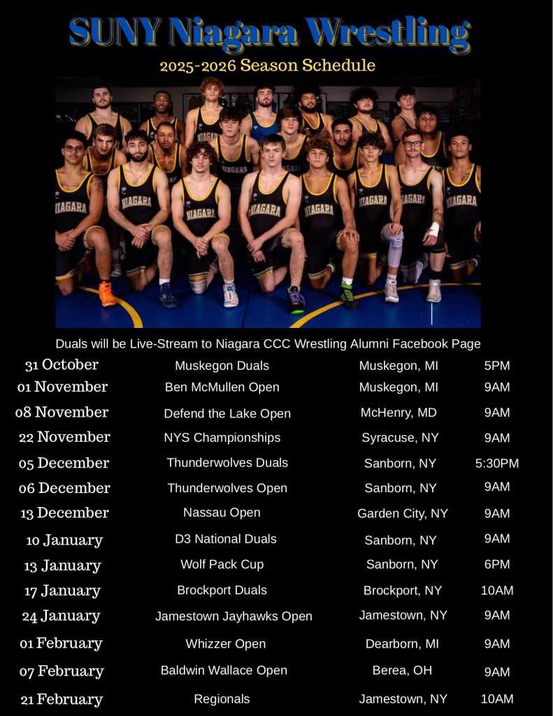 Niagara Thunderwolves + SCHEDULE